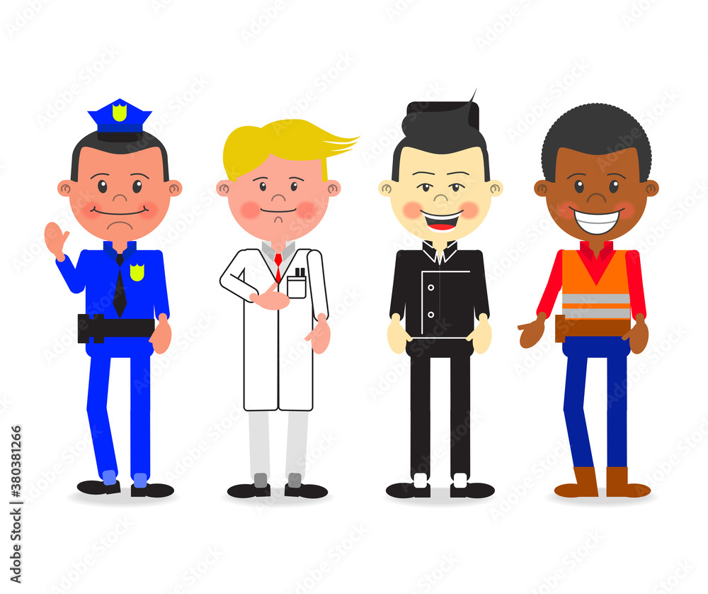 Vector profession character set illustration Vector profession character set illustration