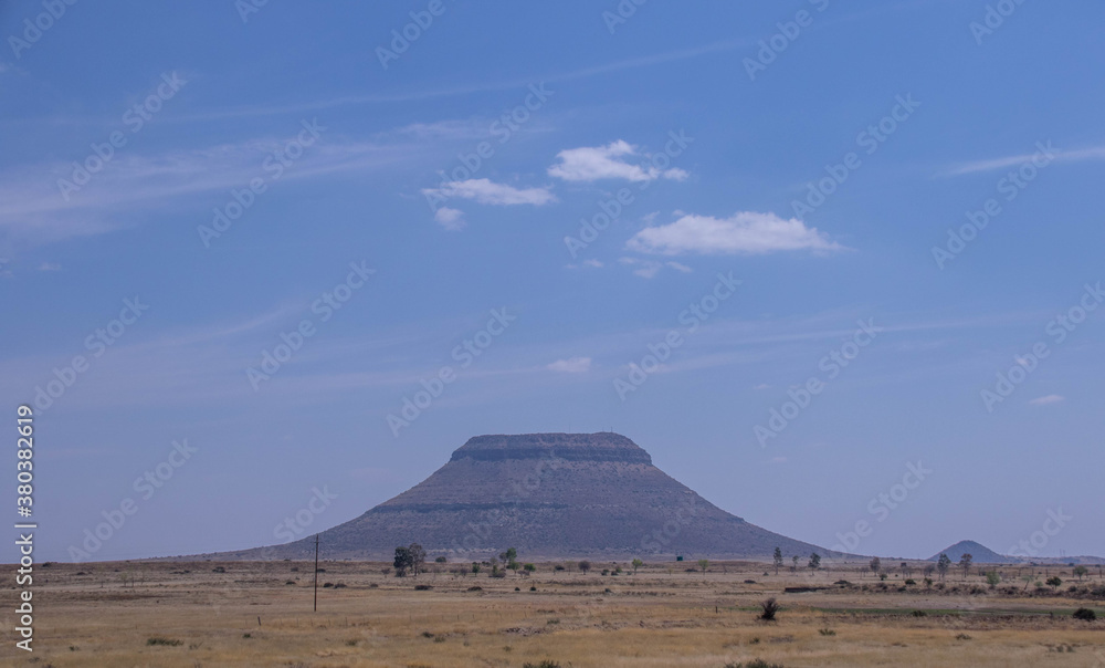 Coleskop is a hill outside the town of Colesberg in South Africa image in horizontal format