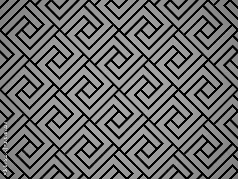 Abstract geometric pattern. A seamless vector background. Black and gray ornament. Graphic modern pattern. Simple lattice graphic design Abstract geometric pattern. A seamless vector background. Black and gray ornament. Graphic modern pattern. Simple lattice graphic design