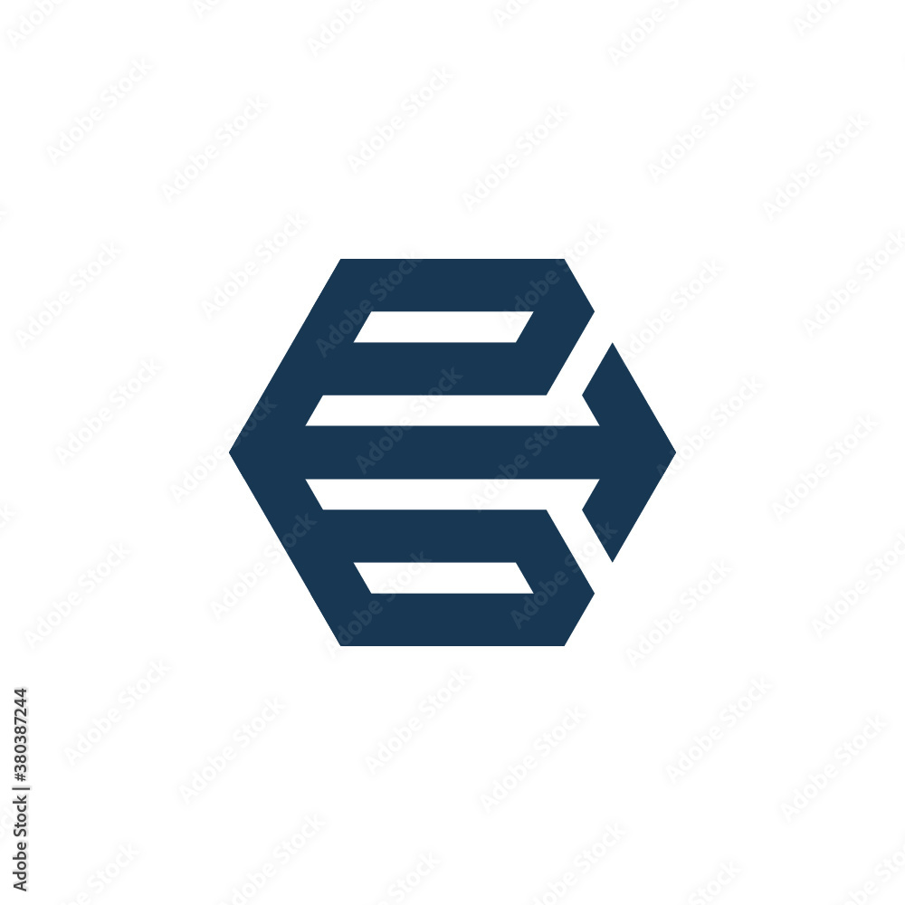 E logo letter hexagon vector icon illustrations E logo letter hexagon vector icon illustrations