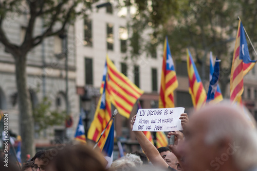 Manifestaciones Barcelona Conflicto independentista photo