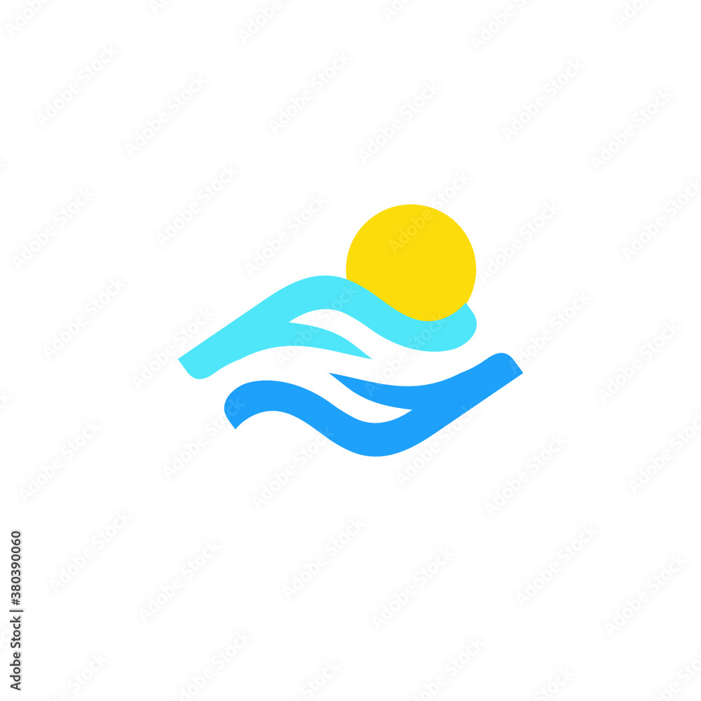 F logo vector letter FF waves icon illustrations F logo vector letter FF waves icon illustrations