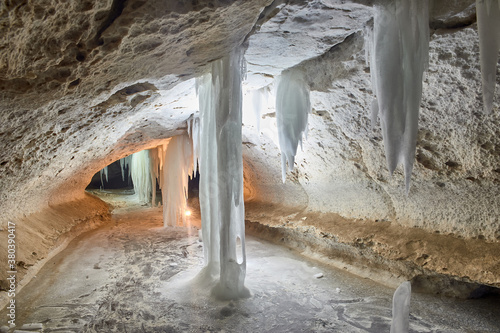 Pinezhsky karst caves in the Arkhangelsk region photo