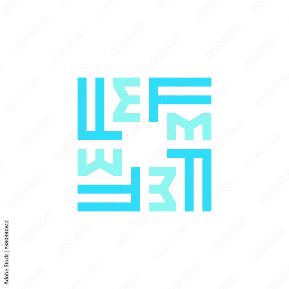 Obraz premium F logo vector letter icon illustrations