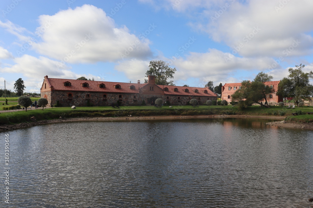 famous tourist complex with castle boats and lots of ancient sutff