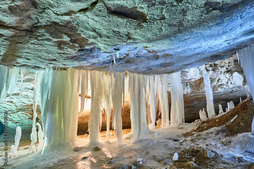 Pinezhsky karst caves in the Arkhangelsk region photo