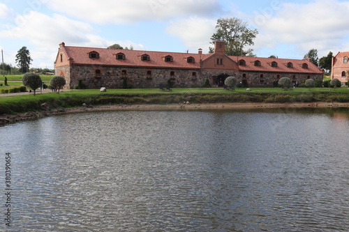 famous tourist complex with castle boats and lots of ancient sutff