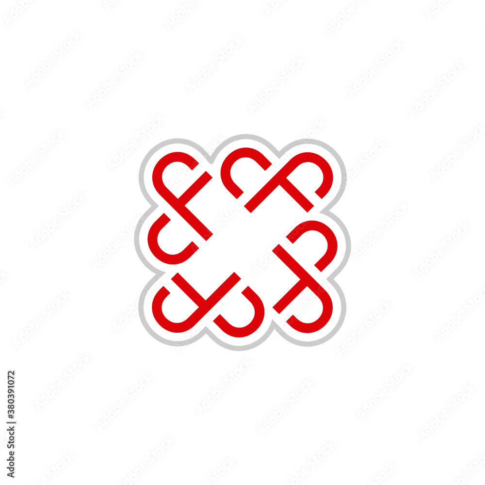 Fototapeta premium F logo vector letter icon illustrations