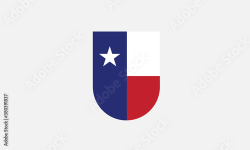 Free Download Texas flag shield vector illustration - GFXLoad