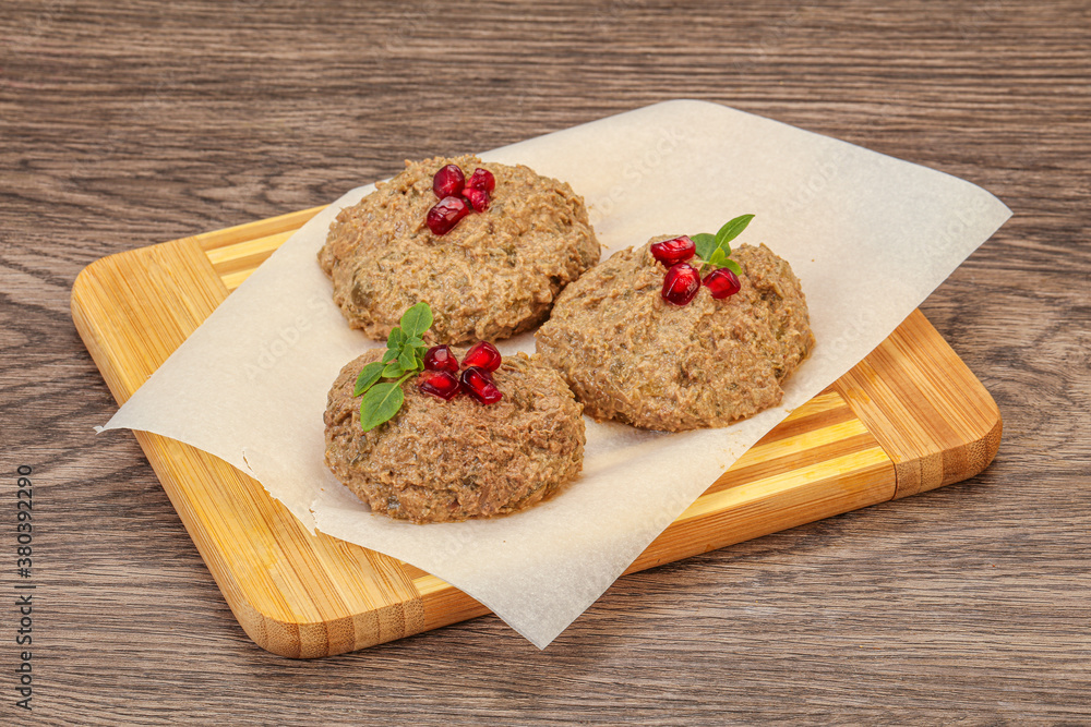 Georgian cuisine - pkhali from beans Georgian cuisine - pkhali from beans