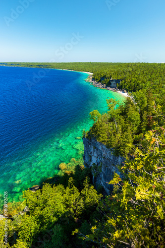 View of white beaches at Bruce Peninsula National Park