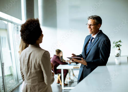 Multiethnic business people...