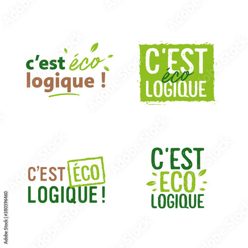 logo c'est éco-logique écolo écologie