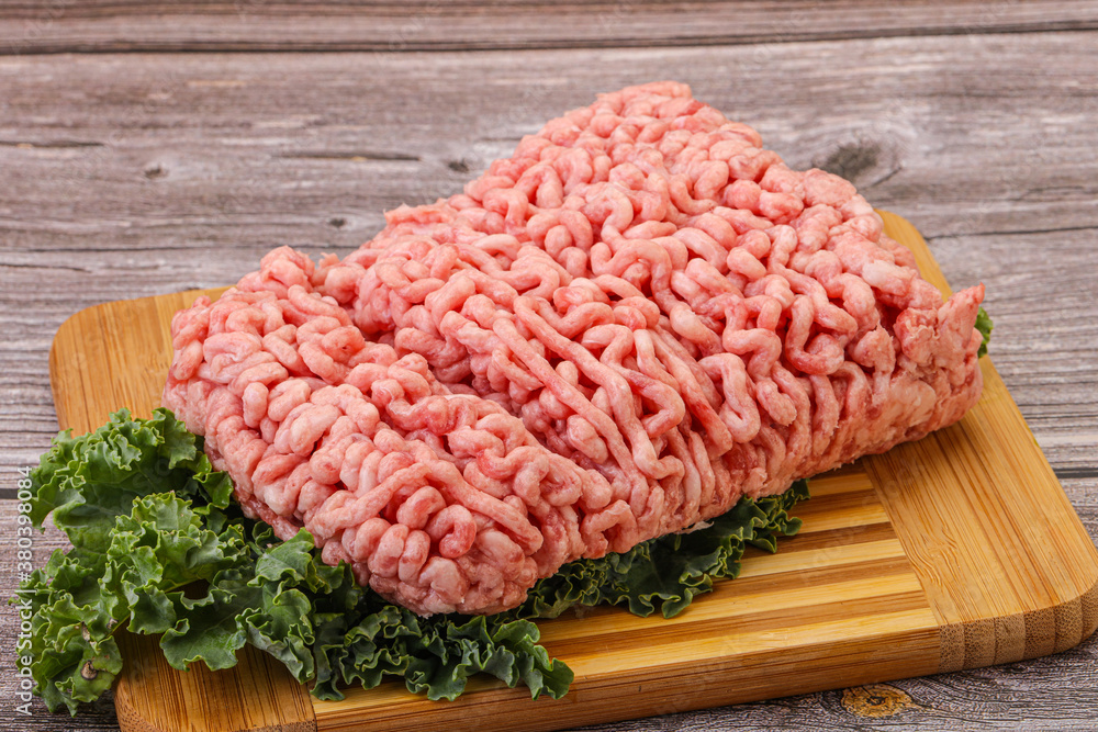 Raw pork minced meat for cooking Raw pork minced meat for cooking