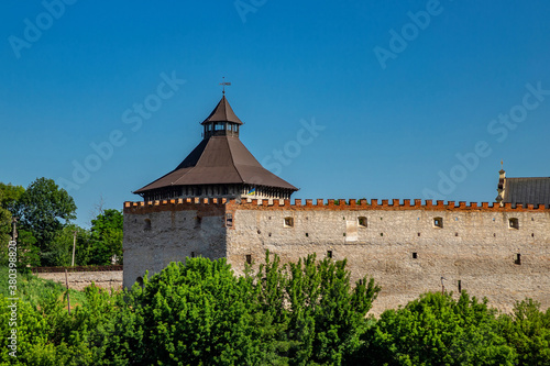 Beautiful fortress castle in Medzhibozh. Travel Europe. photo