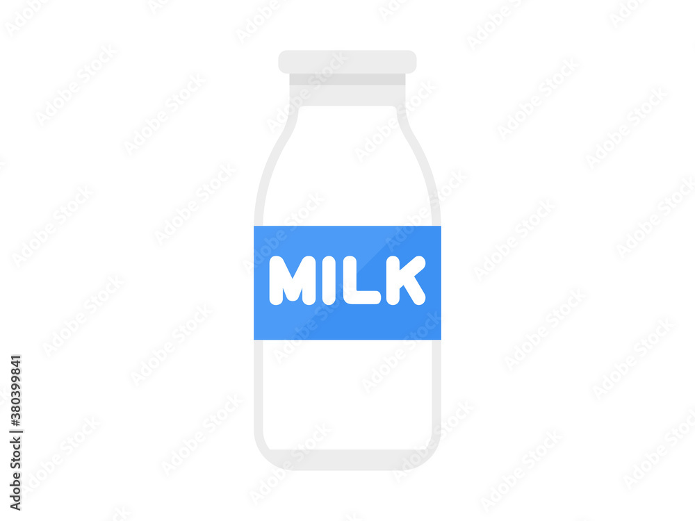 瓶に入った牛乳のイラスト Stock Vector Adobe Stock