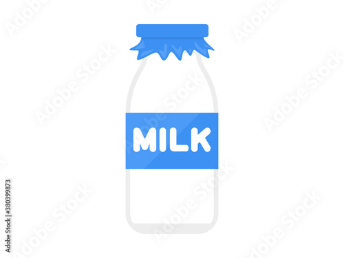 瓶に入った牛乳のイラスト