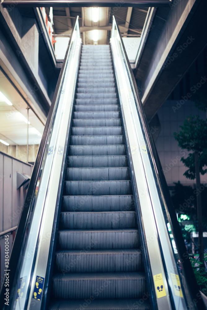 Escalator on a BTS Station in Bangkok, Thailand Escalator on a BTS Station in Bangkok, Thailand