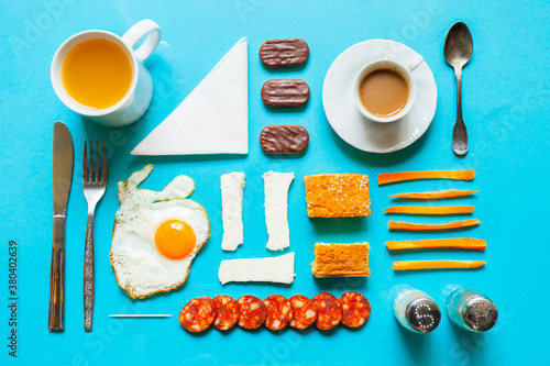 Well organised morning meal. photo