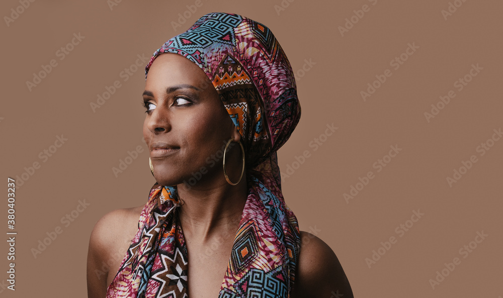 beautiful african woman wearing a traditional headwrap beautiful african woman wearing a traditional headwrap