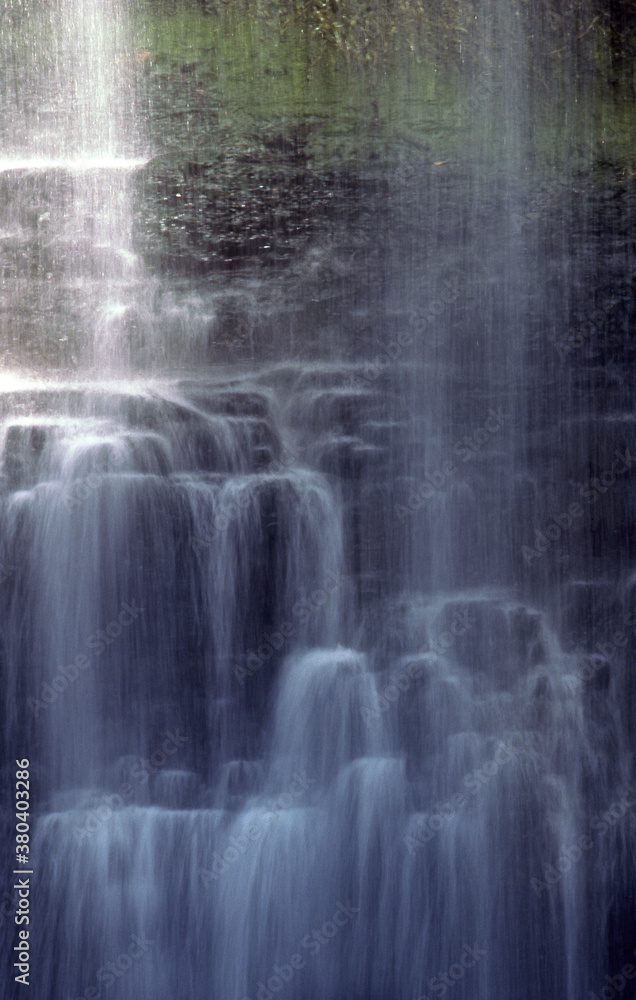telephoto of a portion of lower burgess falls on the falling waters river in Tennessee telephoto of a portion of lower burgess falls on the falling waters river in Tennessee