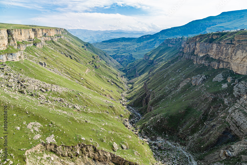 View of the Tobot Waterfall. Republic Of Dagestan, Russia View of the Tobot Waterfall. Republic Of Dagestan, Russia