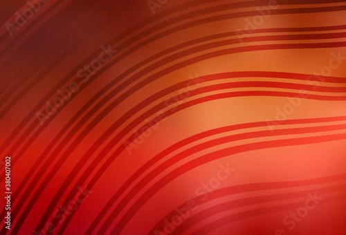 Light Red vector background with wry lines.