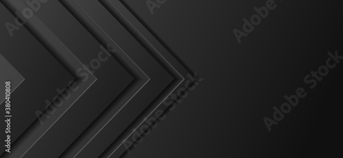 Black arrowhead abstract background. Right angle frame, gradient of light tones to dark colors.
Templates for business card, cover layout, brochure, flyer, leaflet, corporate pages, poster, banner, we