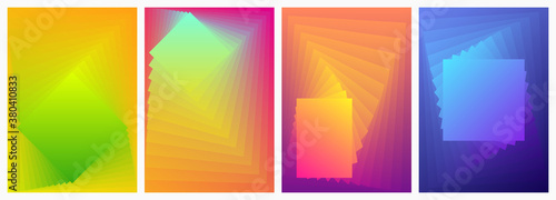 Background colorful design collection, Rectangular shapes blend square shapes. Templates for business card, cover layout, brochure, flyer, leaflet, corporate pages, poster, banner, web design. Vector 