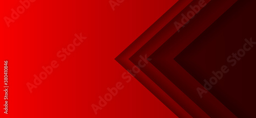 Red arrowhead abstract background. Right angle frame, gradient of light tones to dark colors.
Templates for business card, cover layout, brochure, flyer, corporate pages, poster, banner, web design. V