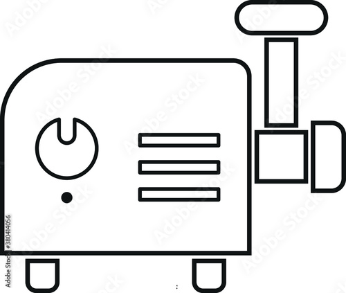 Meat grinder icon. grinder icon vector 