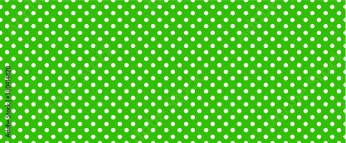 Green, polka dot jersey pattern. Pois, polka dots memphis style. Flat vector seamless dotted pattern. Vintage, abstract geometric wallpaper or banner. Christmas ( xmas ). Point, round signs.