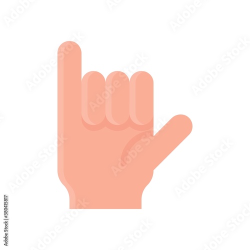summer beach or holiday related summer beach party hand with fingers vector in flat style,