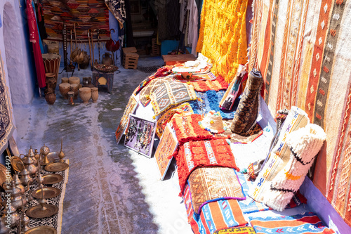 Artesanía tradicional en Chefchaouen, Marruecos © Ricardo Ferrando
