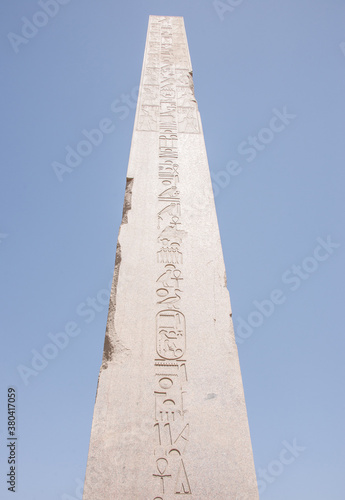 An obelisk in Egypt. photo