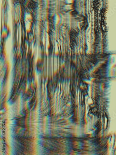 Electronic game screen with blank space, copy space. Retro glitch yellowed colors glitch effect, retro gaming 80's, old electronic games, gameboy, game boy. Vintage effect sepia colors.