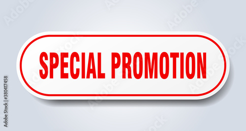 special promotion sign. rounded isolated button. white sticker