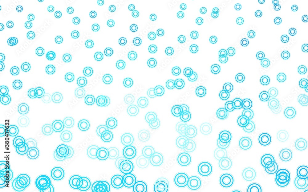 Light BLUE vector template with circles.