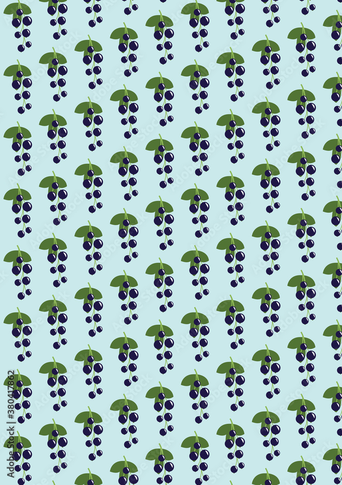 Pattern background blue with currant