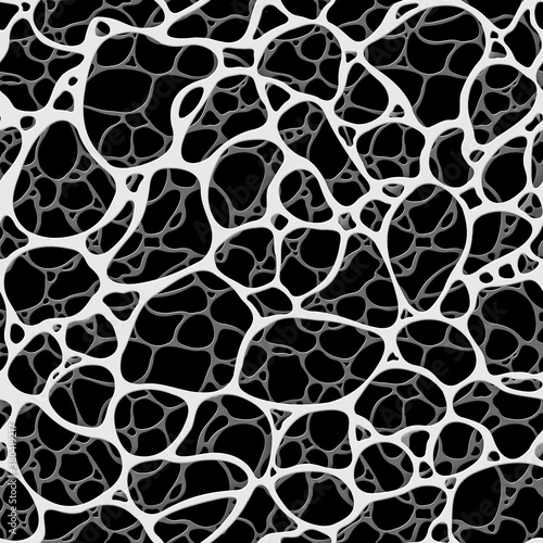 Pattern seamless - cells veins spider webs or neurons