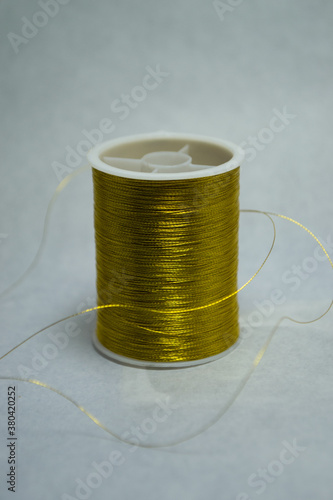 A skein of gold thread