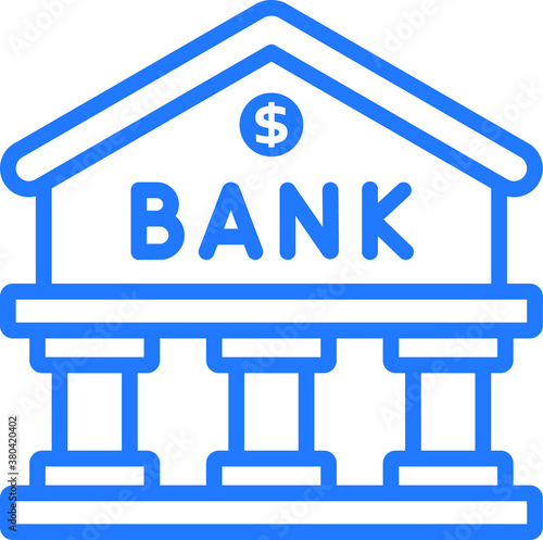 bank icon. building icon vector. banking icon