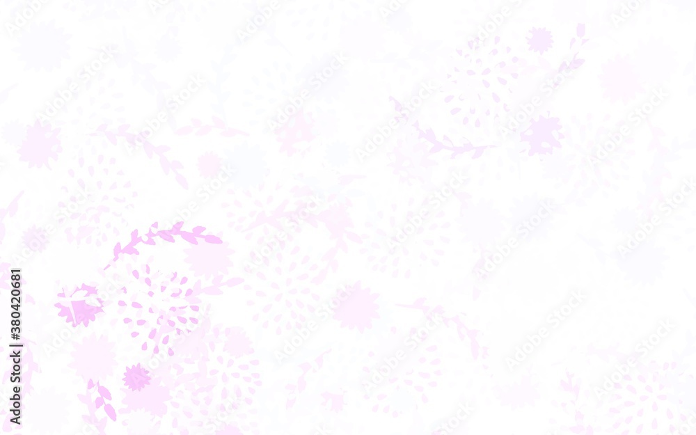 Light Purple vector doodle background with flowers Light Purple vector doodle background with flowers