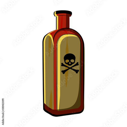 bottle with halloween poison