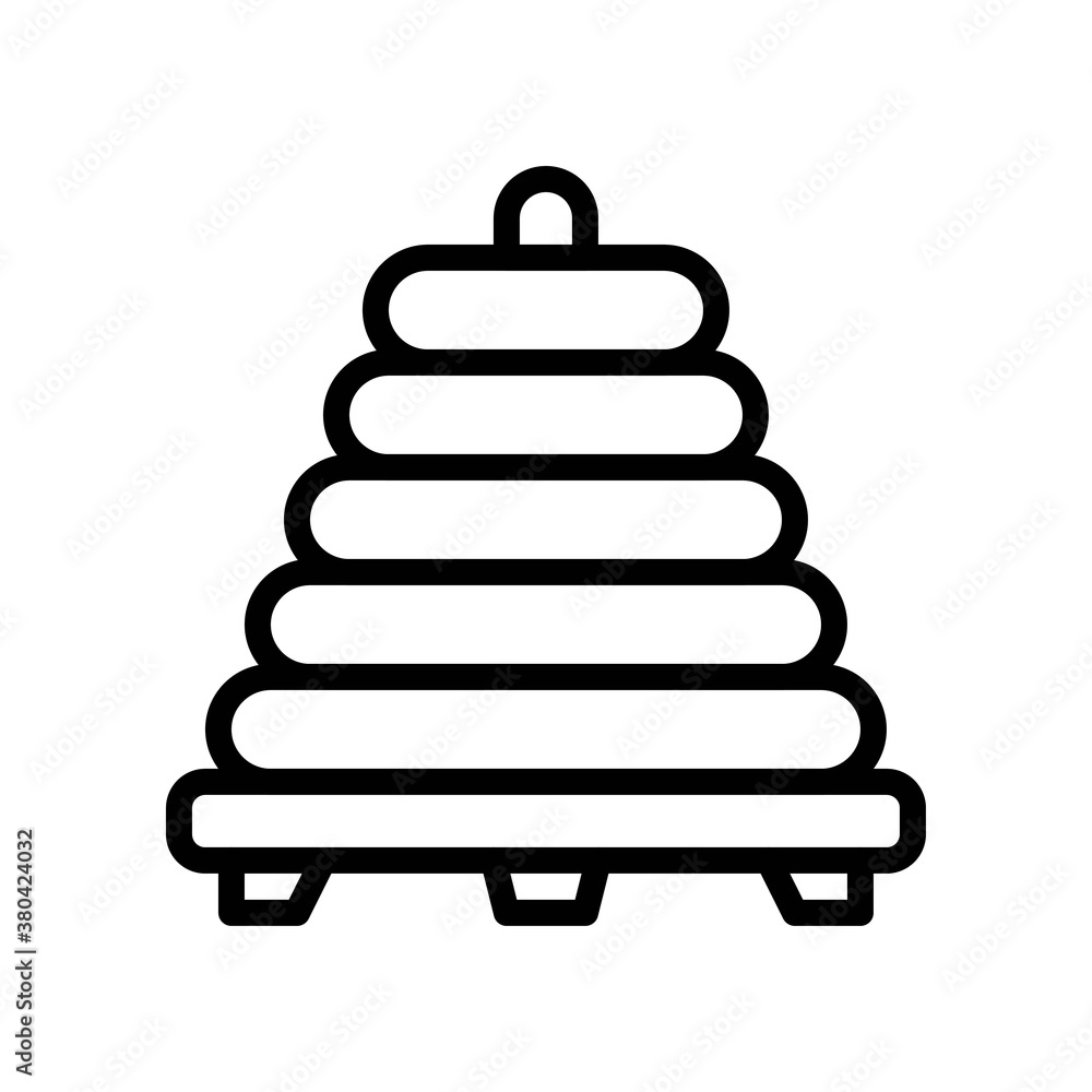 baby toy related toy ring toss with stand and strips ring for kids vectors in lineal style, baby toy related toy ring toss with stand and strips ring for kids vectors in lineal style,