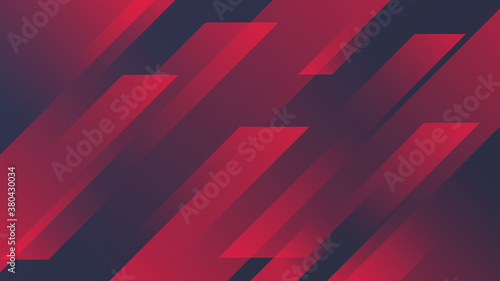 Dark geometric abstract wallpaper gray blue colors with the image of red stripes with a gradient