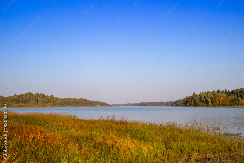 A beautiful image of the river on a sunny summer day.