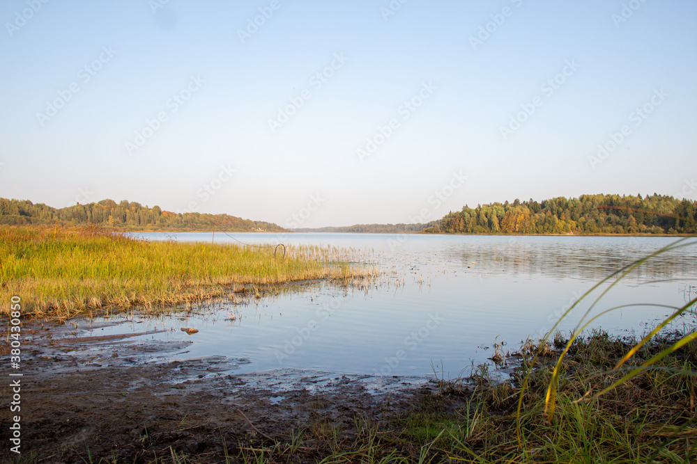 A beautiful image of the river on a sunny summer day.