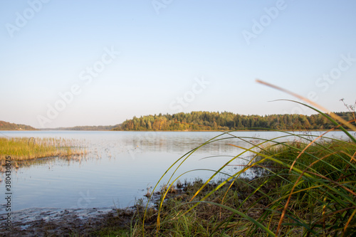 A beautiful image of the river on a sunny summer day.