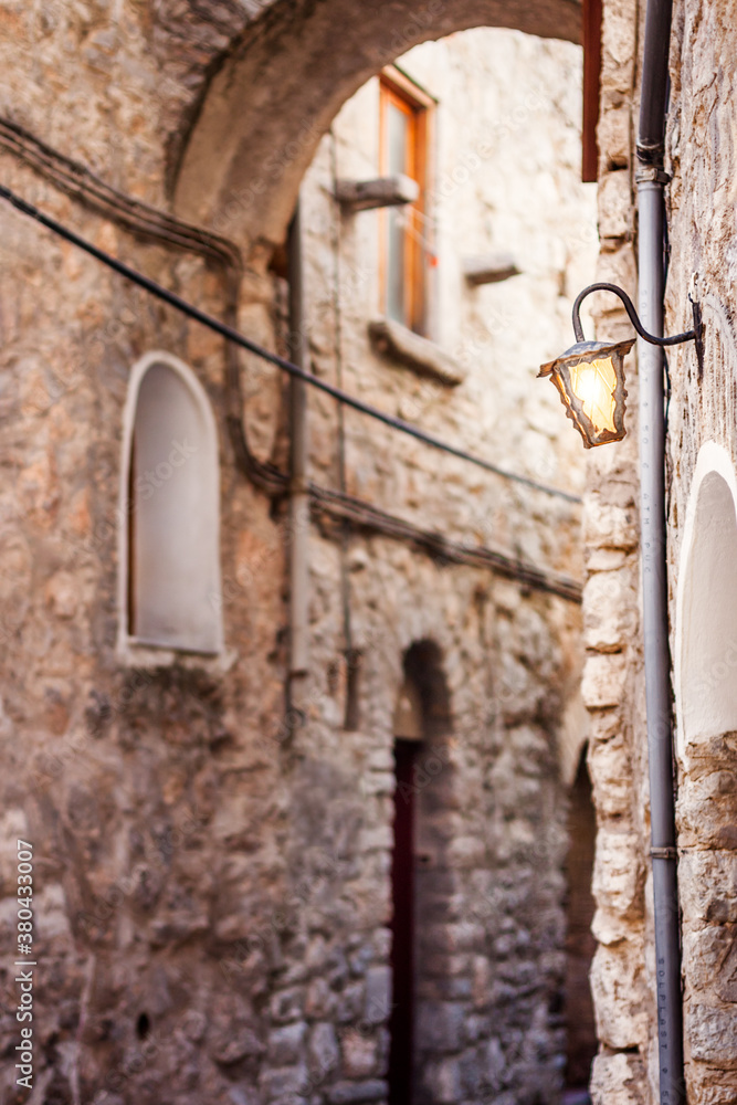 Light, Arch and Openings in a Medieval Village in Greece Light, Arch and Openings in a Medieval Village in Greece